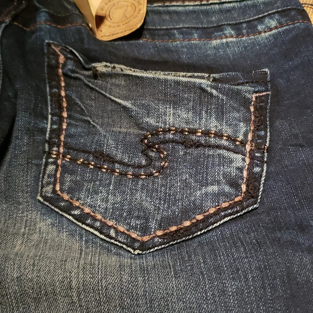 Silver Jeans New Womens Suki Mid Rise Slim Bootcut Jeans Fluid Denim Size 26/31
